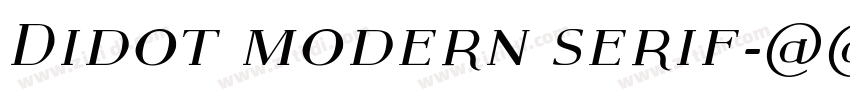 Didot modern serif字体转换 Didot modern serif字体转换